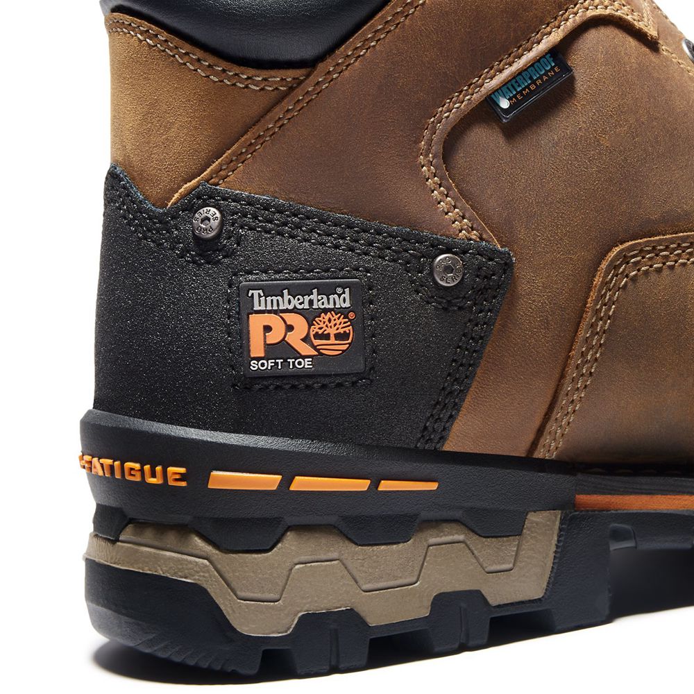 Timberland Mens Work Boots PRO® Boondock 6\" Soft Toe - Brown/Black - India BF1843679